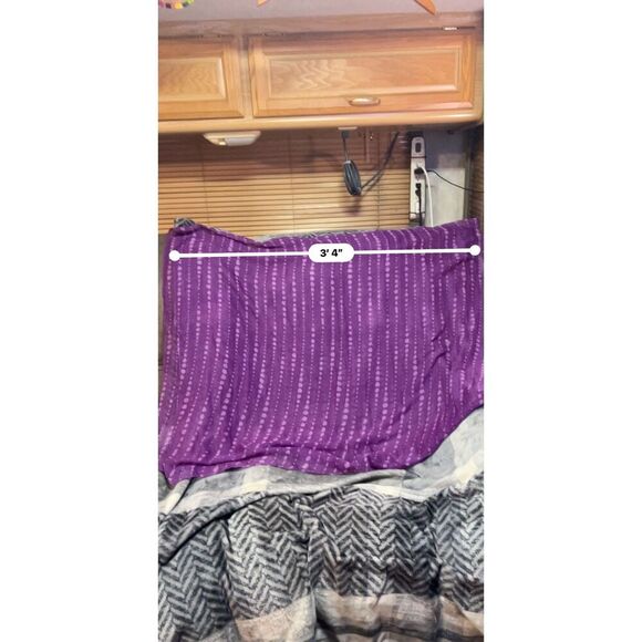 Me to We Purple and White Dotted Scarf 70 x 40 - Picture 5 of 6